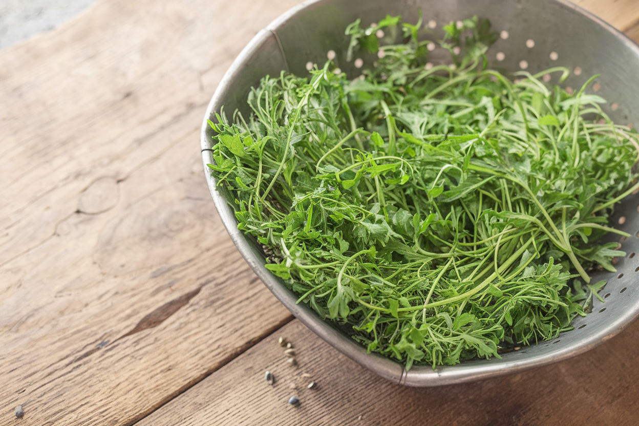 Organic Confetti cilantro/coriander seeds, perfect for adding fresh flavor and nutrients to meals