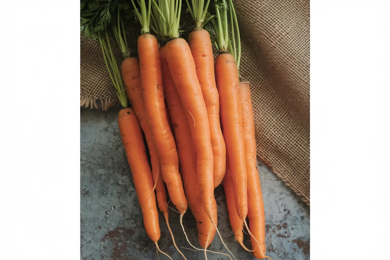 Organic Mokum F1 carrot seeds, fast germination, ideal for home gardening