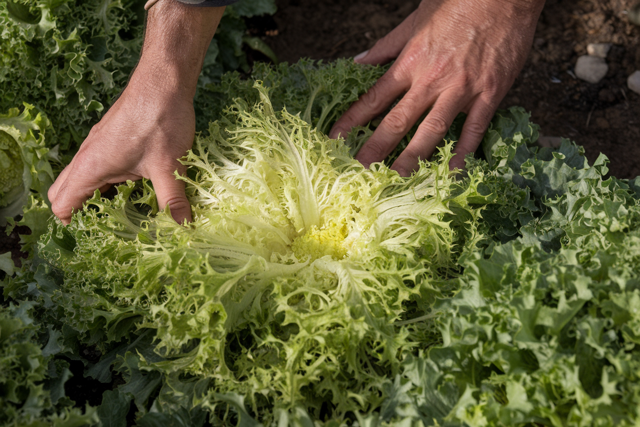 Organic endive seeds, perfect for growing crisp, nutrient-rich salads