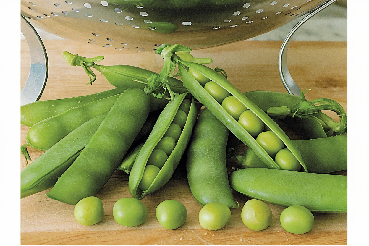 Organic pea seeds ideal for boosting soil quality and sustainable farming