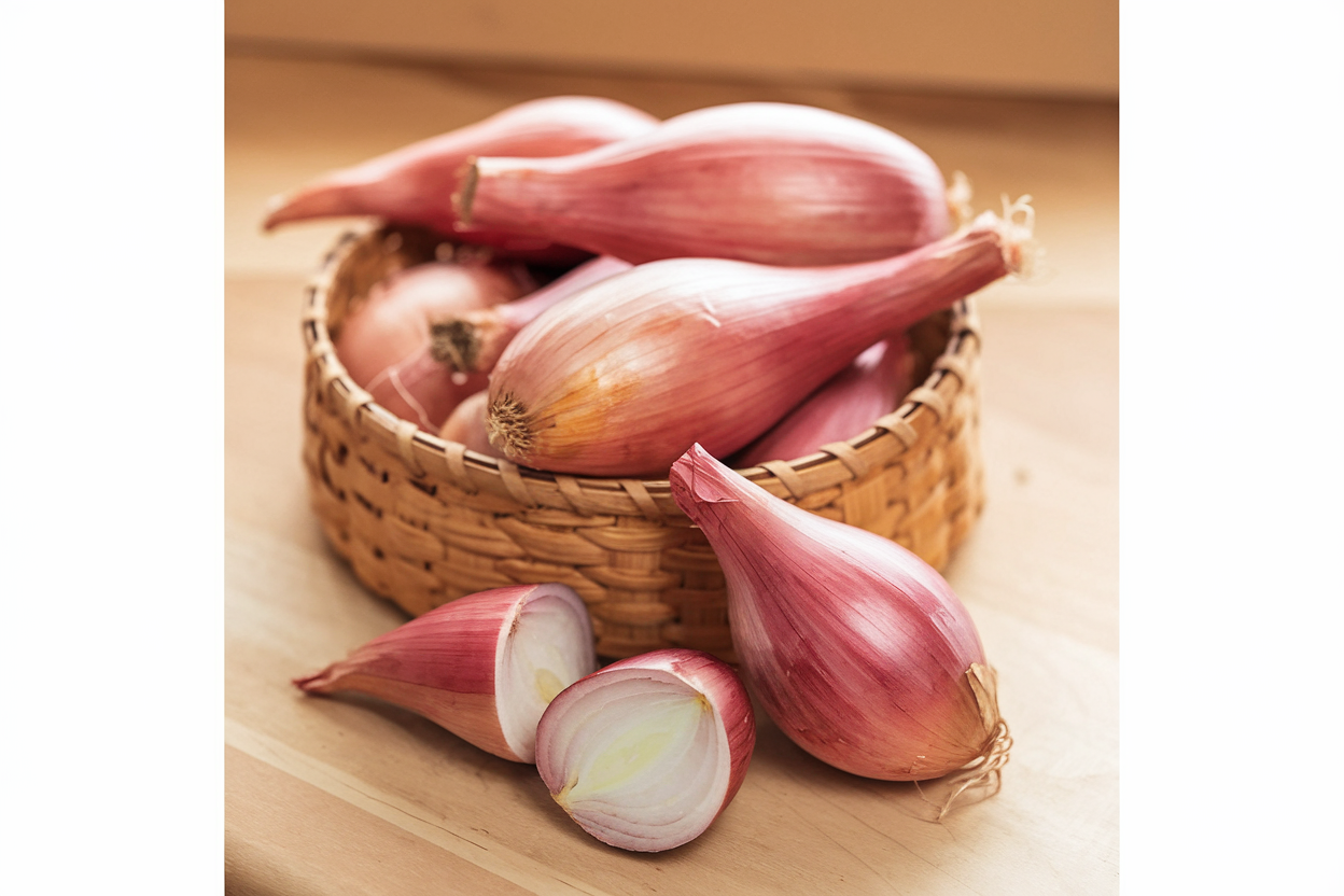 High-quality organic Crème Brûlée shallot seeds, ideal for enhancing gourmet dishes