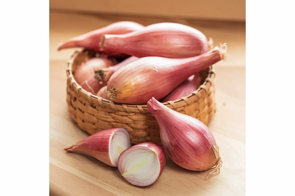 High-quality organic Crème Brûlée shallot seeds, ideal for enhancing gourmet dishes