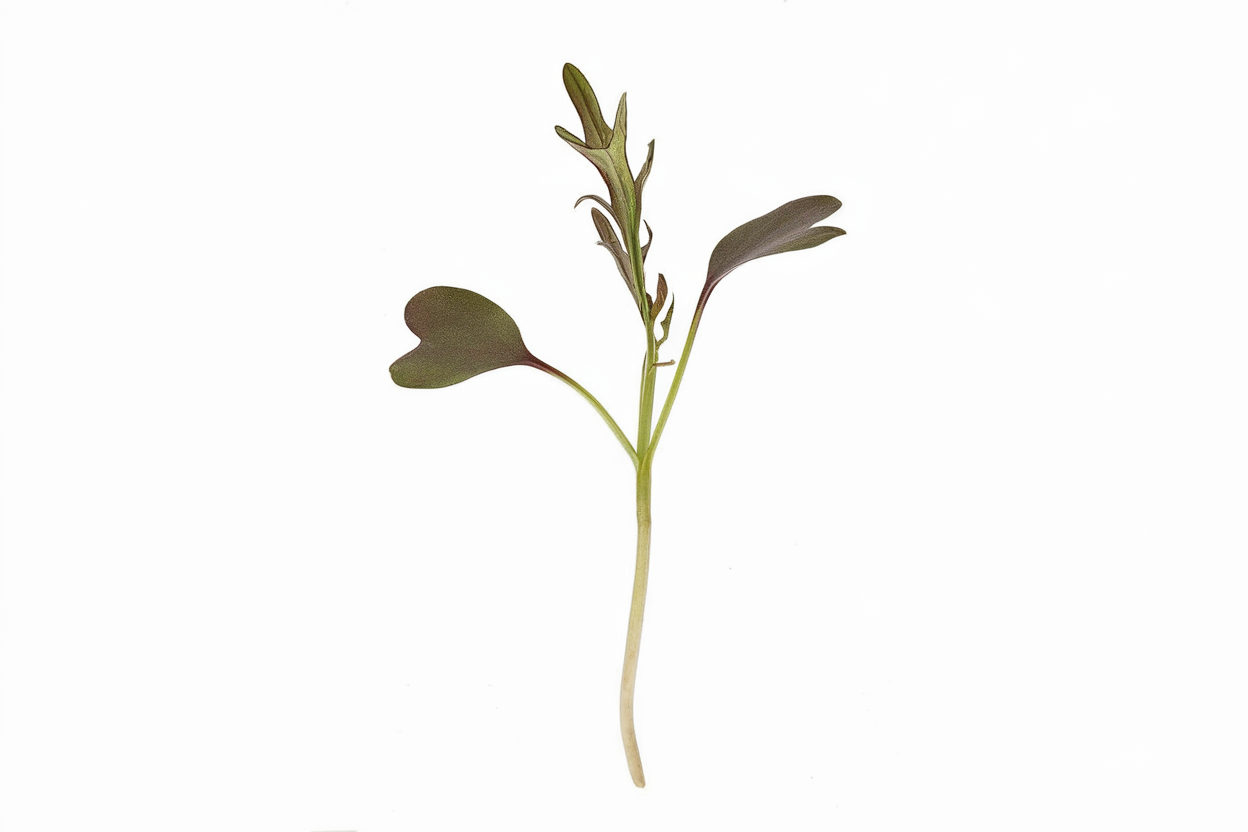 Organic Ruby Streaks mustard seeds, ideal for growing nutritious microgreens