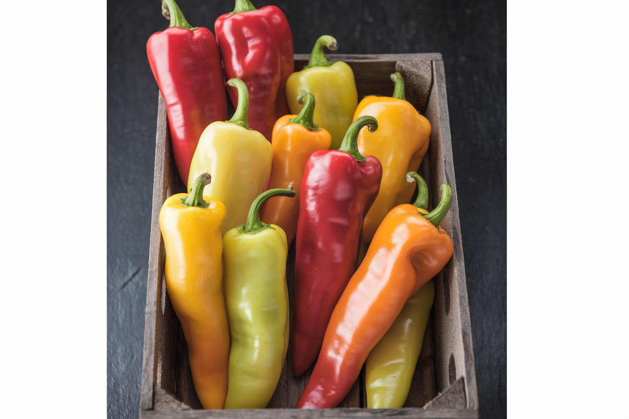 Organic Hungarian Hot Wax pepper seeds, perfect for adding heat to culinary dishes