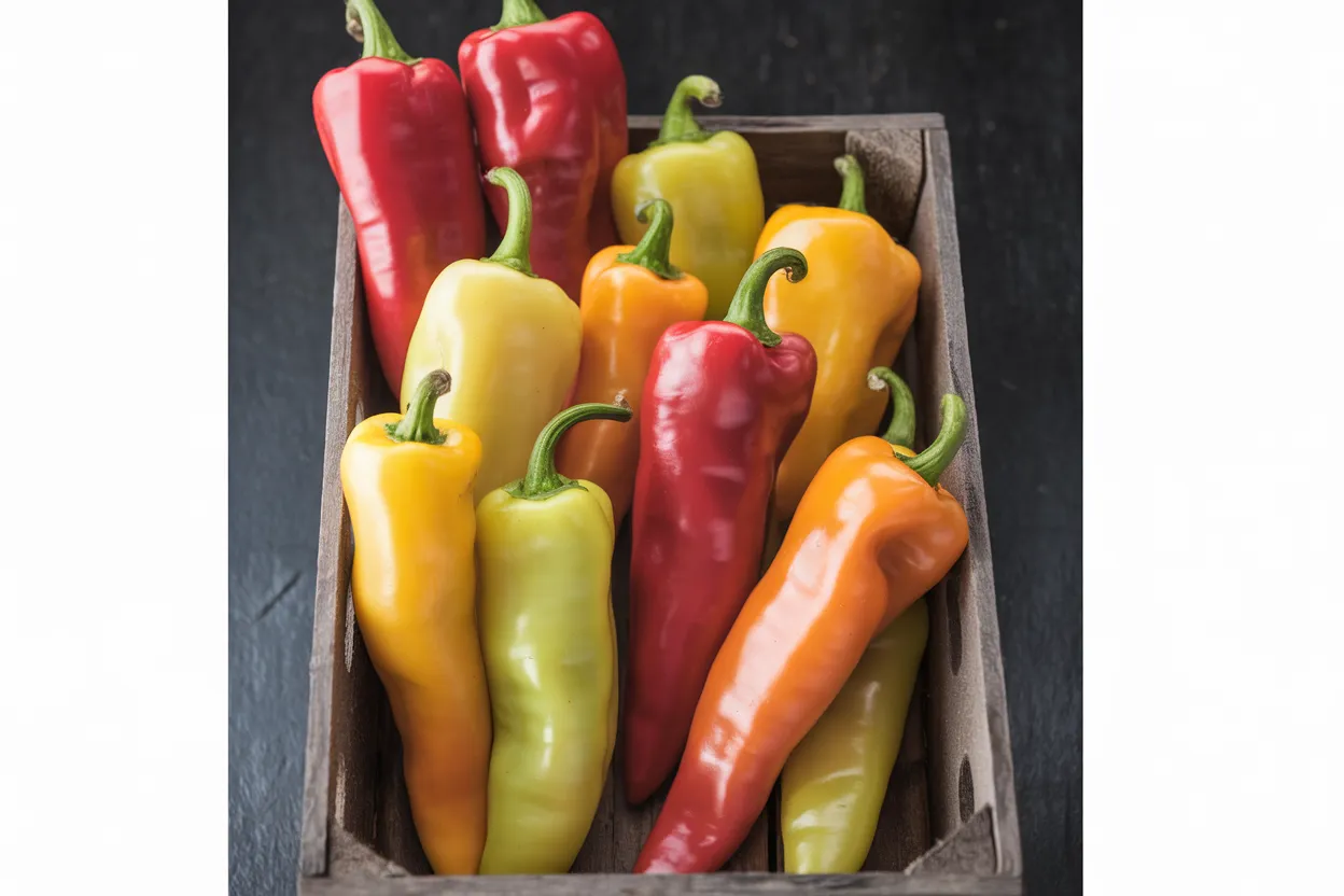 Organic Hungarian Hot Wax pepper seeds, perfect for adding heat to culinary dishes