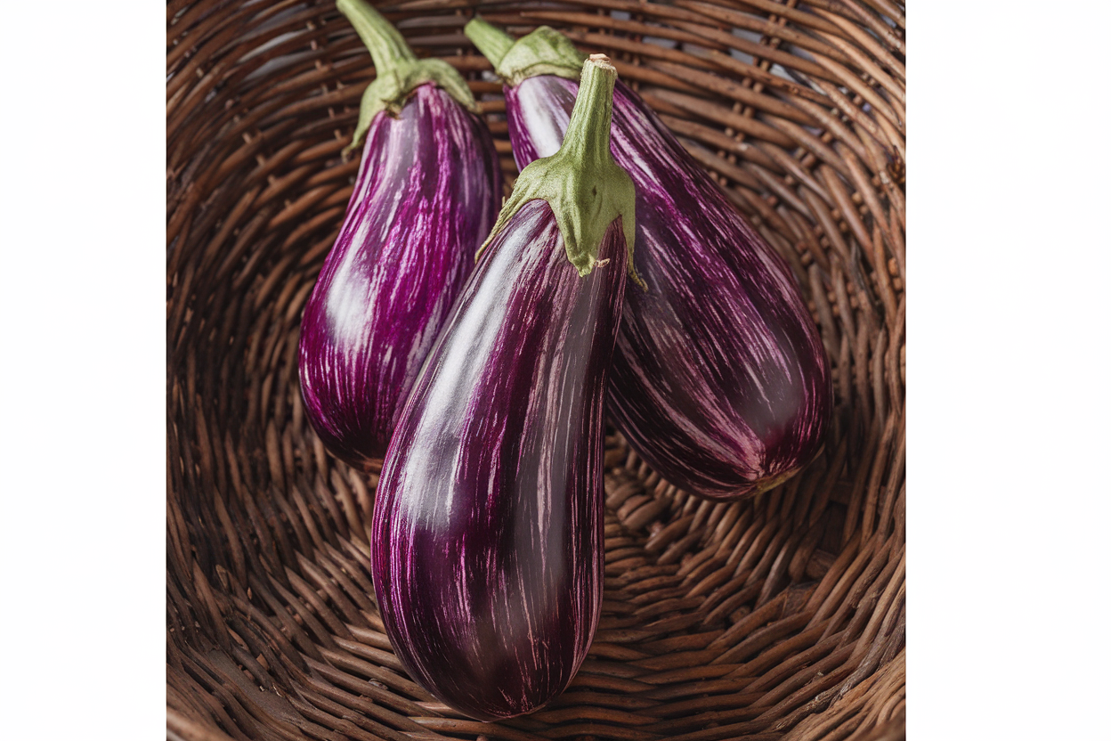 Organic Annina eggplant seeds perfect for cultivating robust and natural home gardens