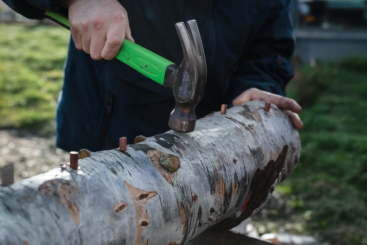 Organic blue oyster mushrooms spawn, ideal for healthy cooking and sustainable living