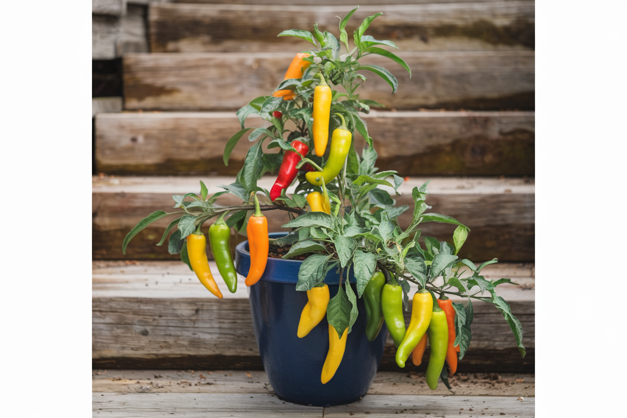 Organic Hungarian Hot Wax pepper seeds, perfect for adding heat to culinary dishes