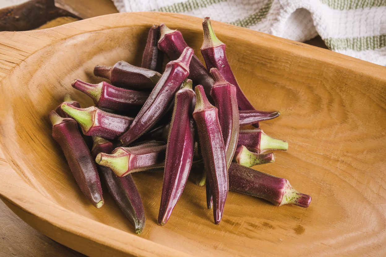 Hybrid Okra Seed, ideal for high-yield organic vegetable gardens