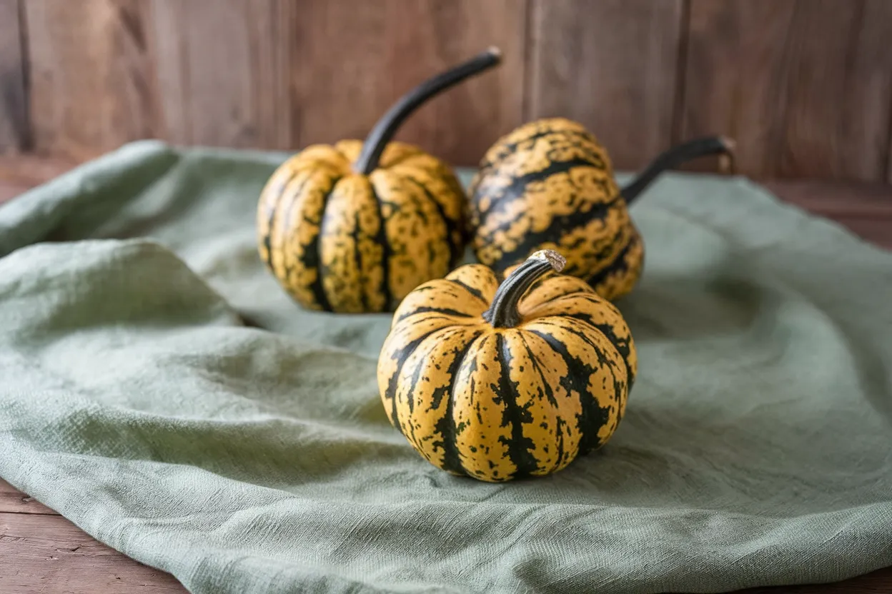 Organic acorn squash seeds, perfect for growing robust and healthy Honey Bun squashes