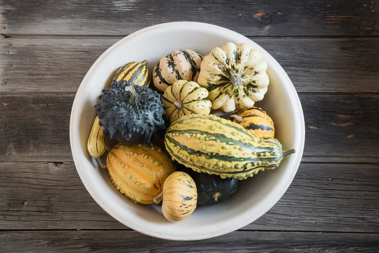 Organic Gourd Seeds perfect for creating natural, beautiful garden landscapes