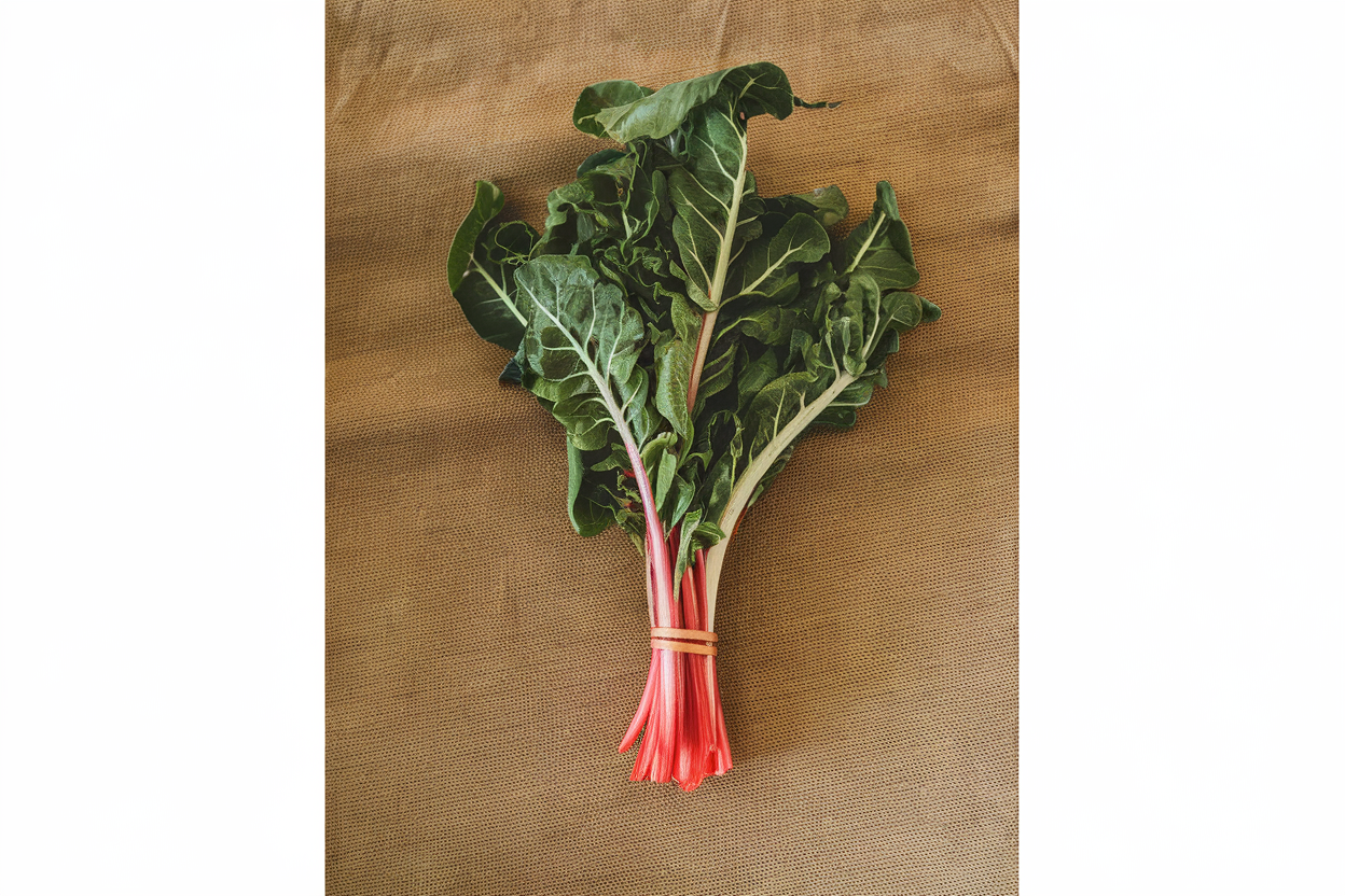 Organic Peppermint Swiss Chard seeds ideal for growing nutritious, leafy greens for salads