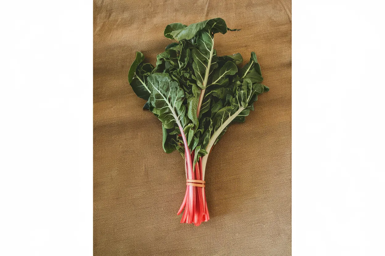 Organic Peppermint Swiss Chard seeds ideal for growing nutritious, leafy greens for salads