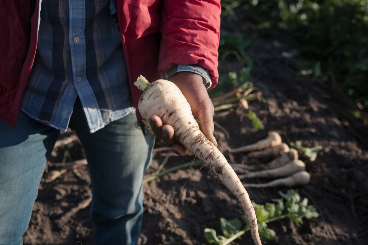 Organic White Spear parsnip seeds, perfect for boosting garden soil health and vitality