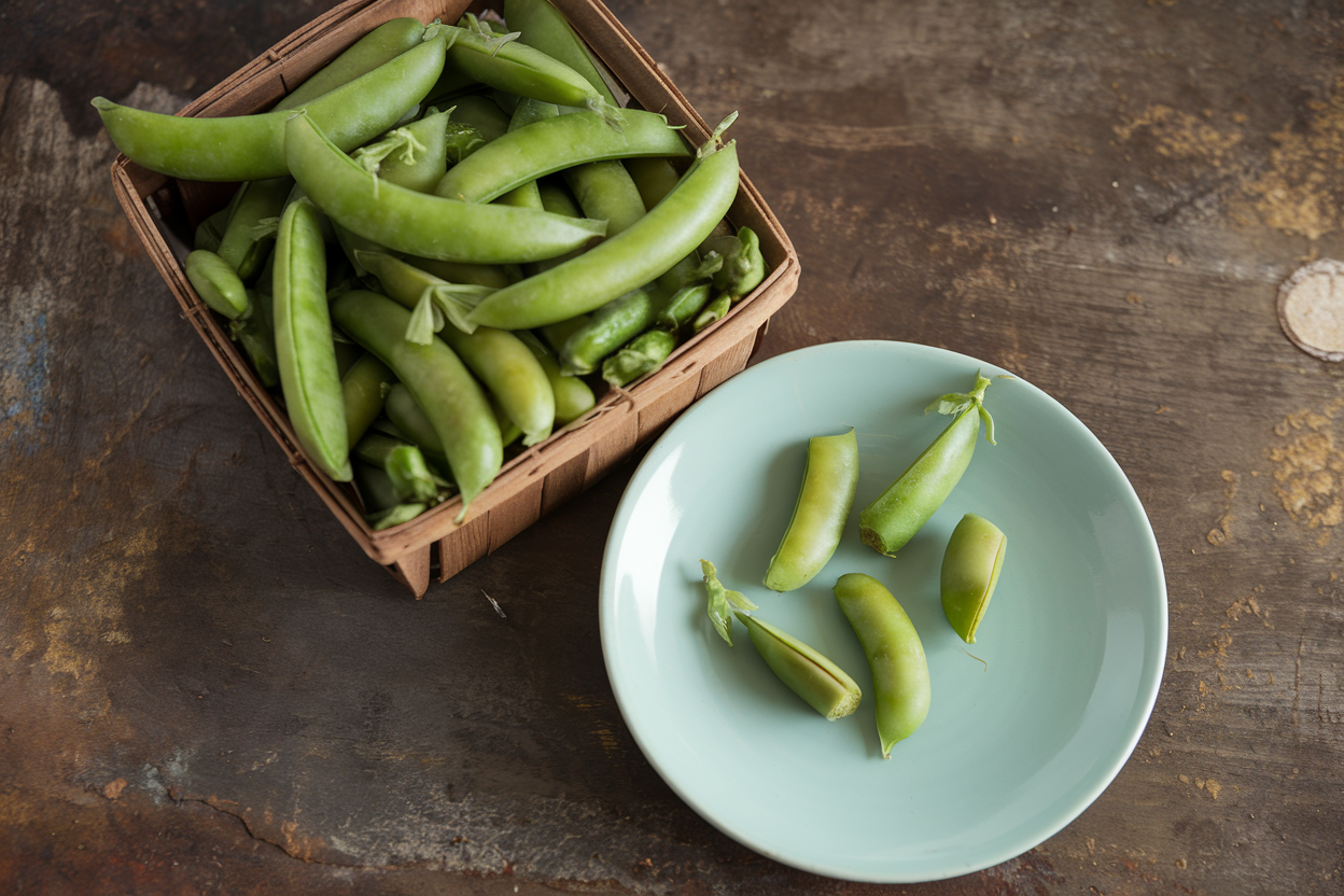 Premium organic pea seeds, perfect for enhancing soil quality and promoting sustainable agriculture