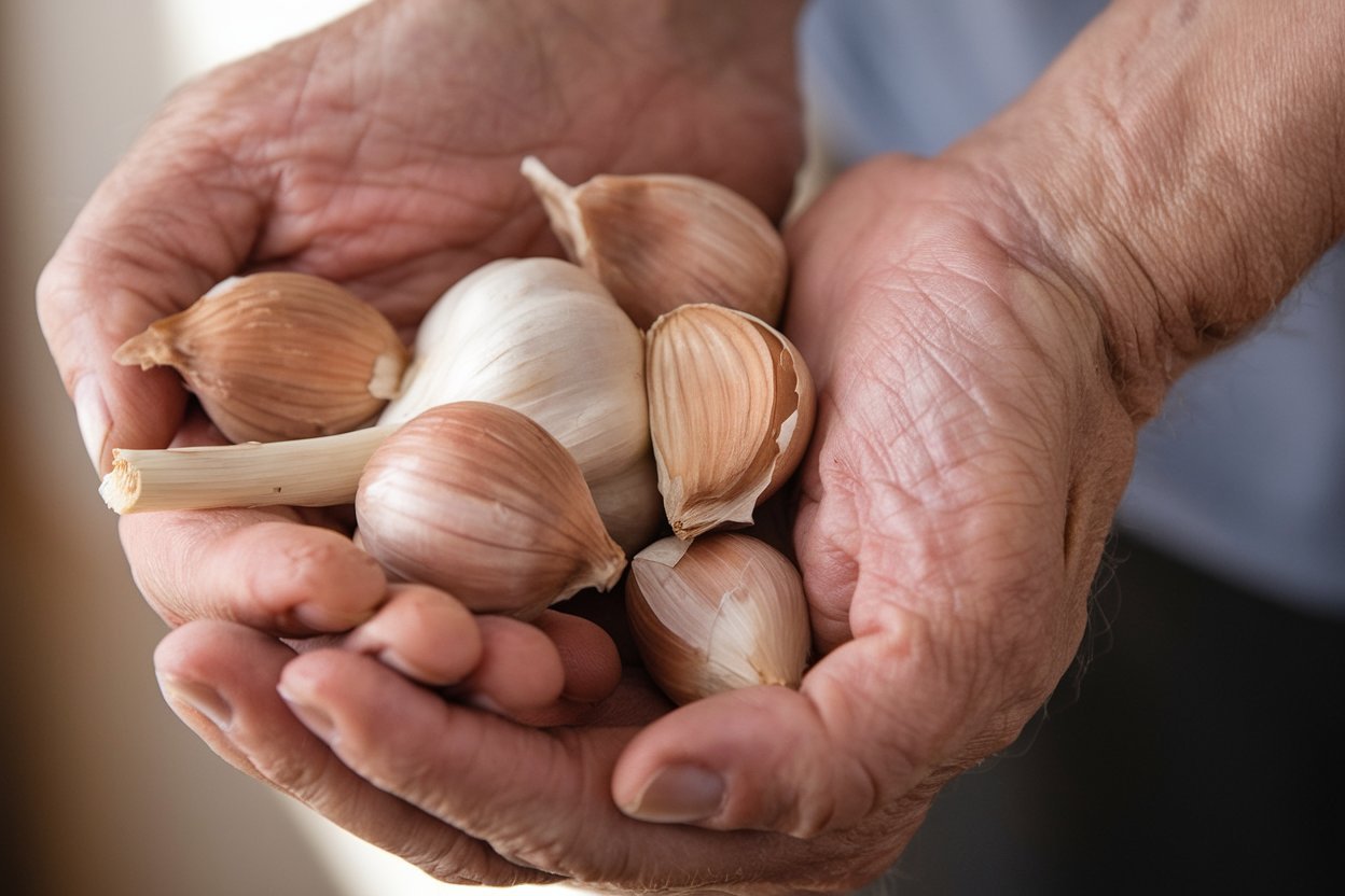 Organic garlic bulbs perfect for natural, flavorful cooking and healthy living