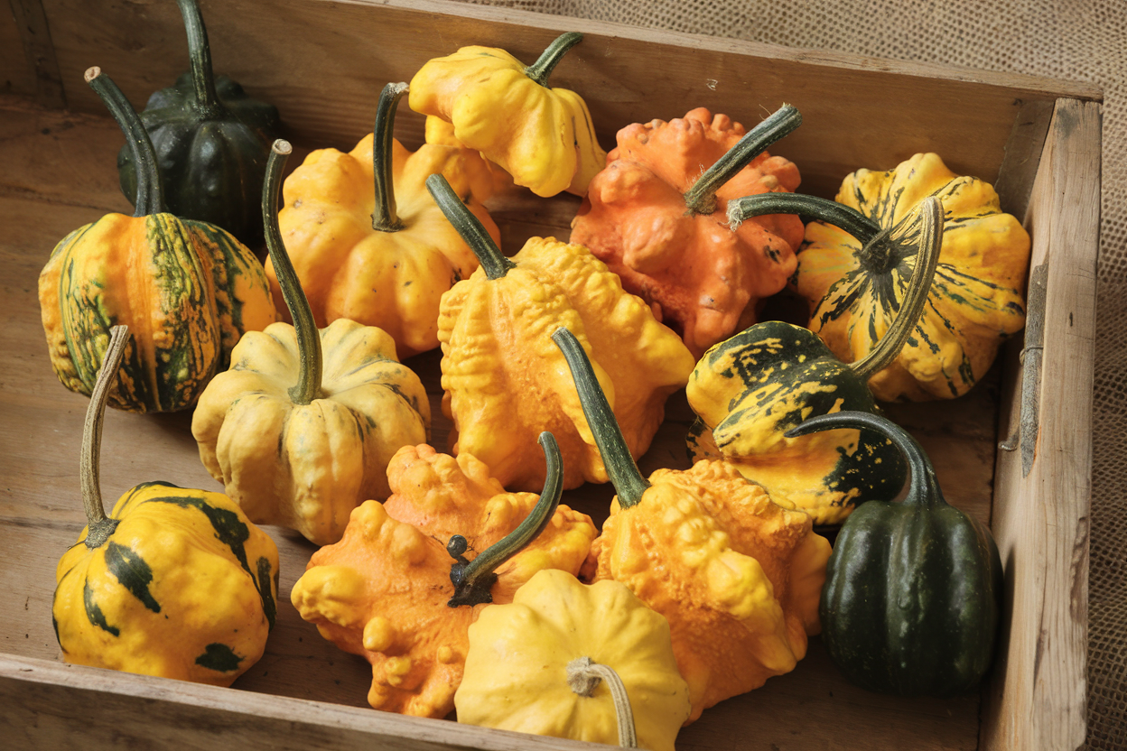 Organic Daisy Gourd Seeds, ideal for crafting and decorative gardening projects