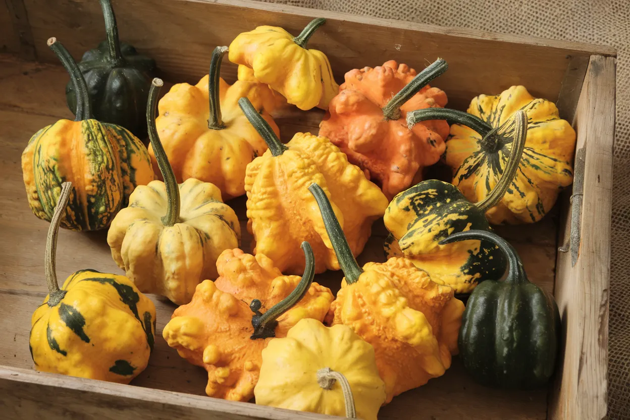 Organic Daisy Gourd Seeds, ideal for crafting and decorative gardening projects