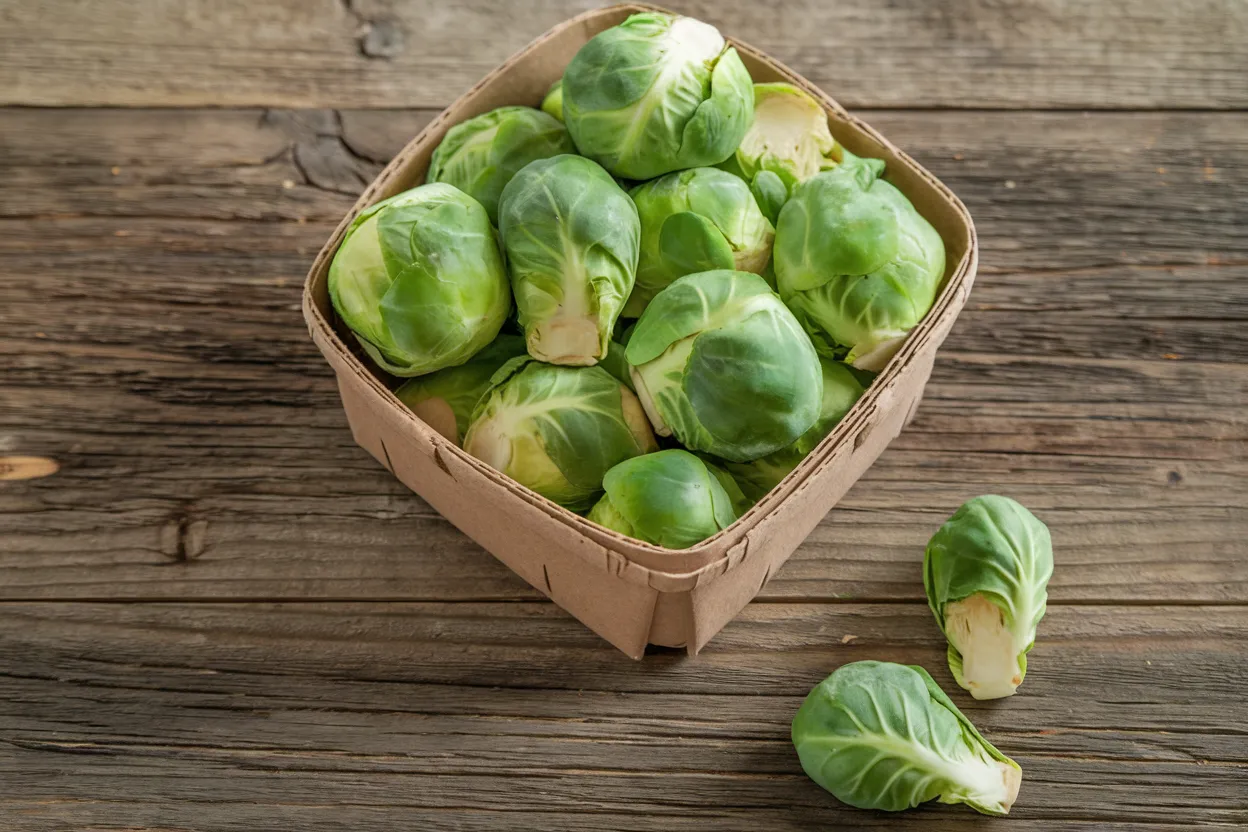 Organic Brussels sprout seeds, ideal for growing nutrient-rich sprouts