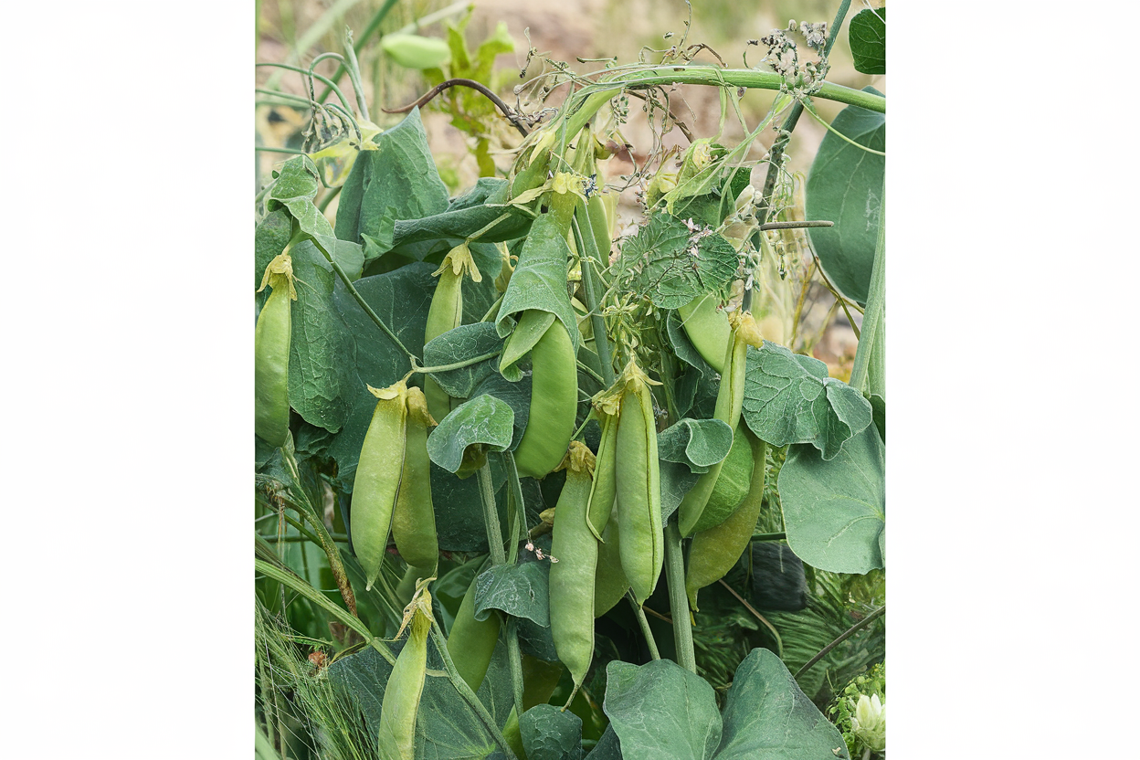 Organic Feisty Pea Seeds, ideal for enhancing garden health and sustainability