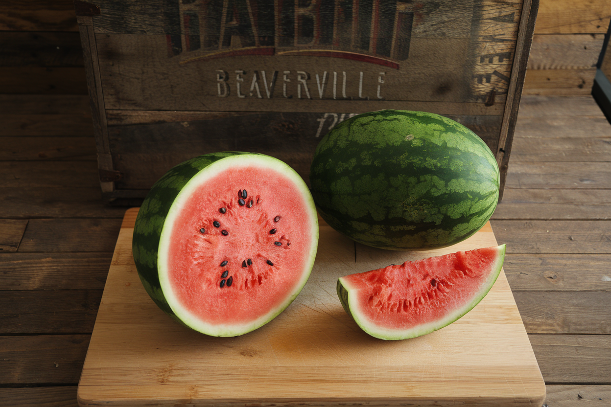 Premium organic Dark Belle watermelon seeds, ideal for home gardening and healthy living