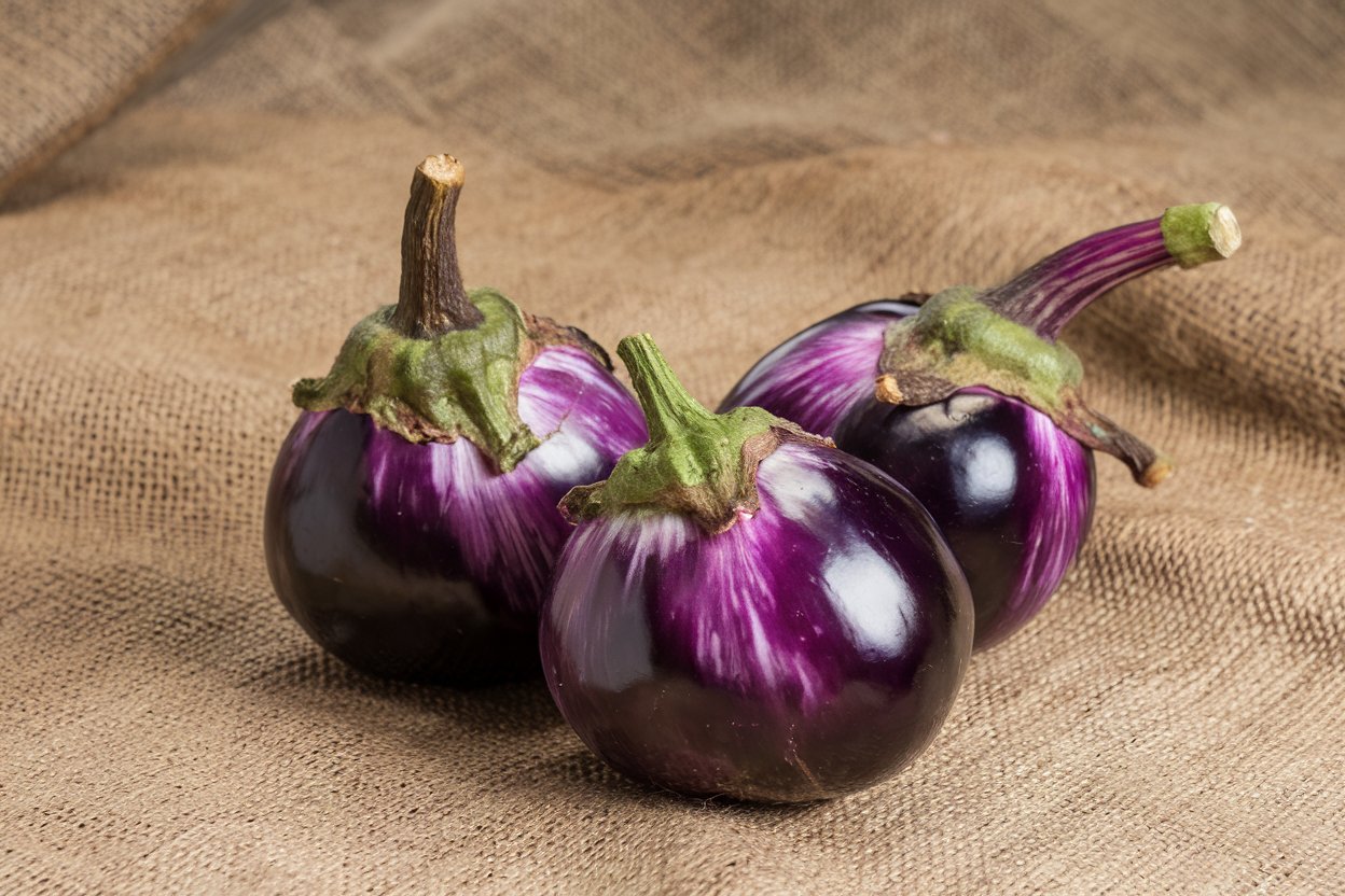 Barbarella organic eggplant seeds, perfect for high yield vegetable gardening