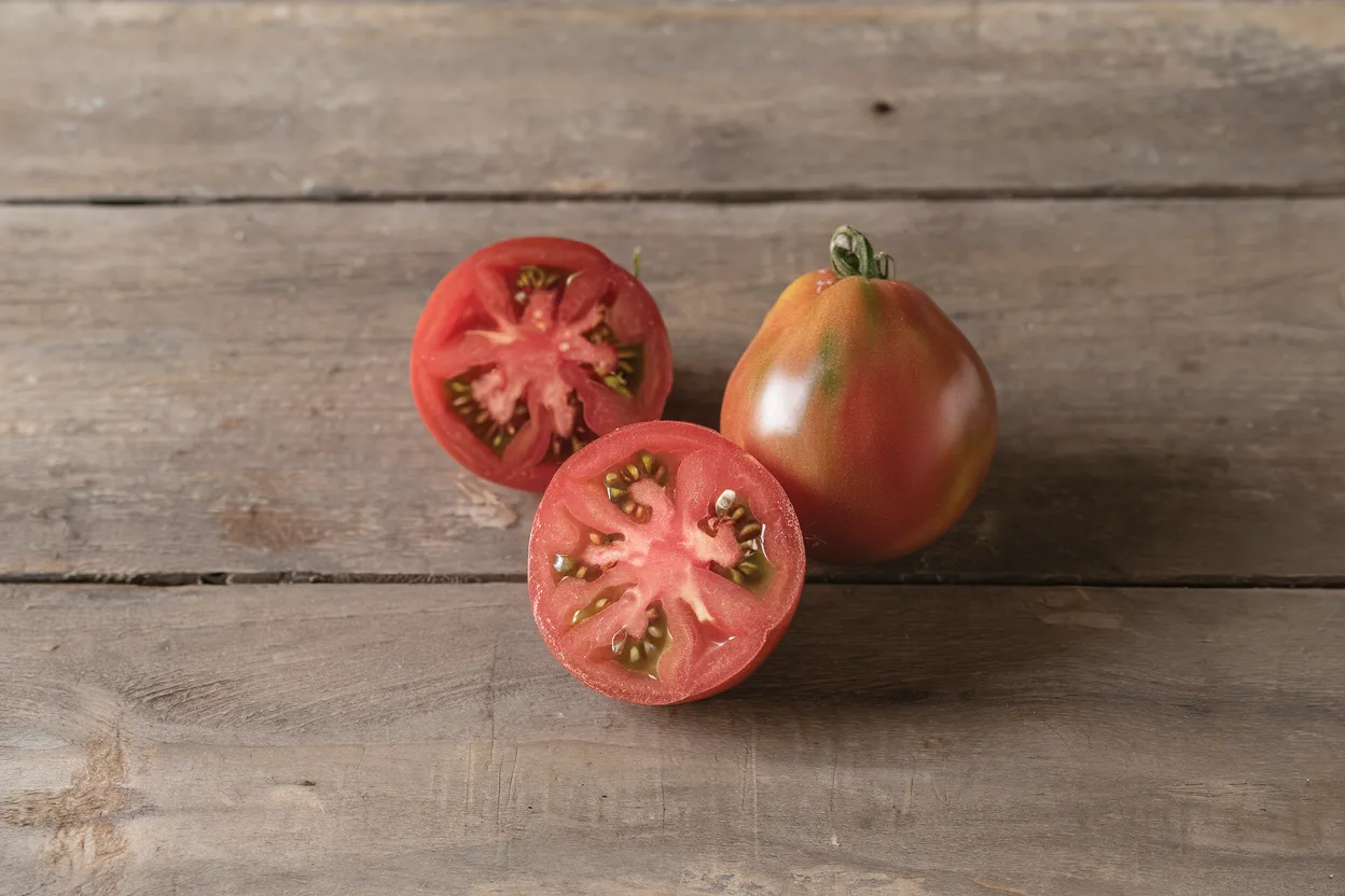 Organic Japanese Black Trifele tomato seeds, perfect for gardeners aiming to cultivate robust, flavorful tomatoes naturally