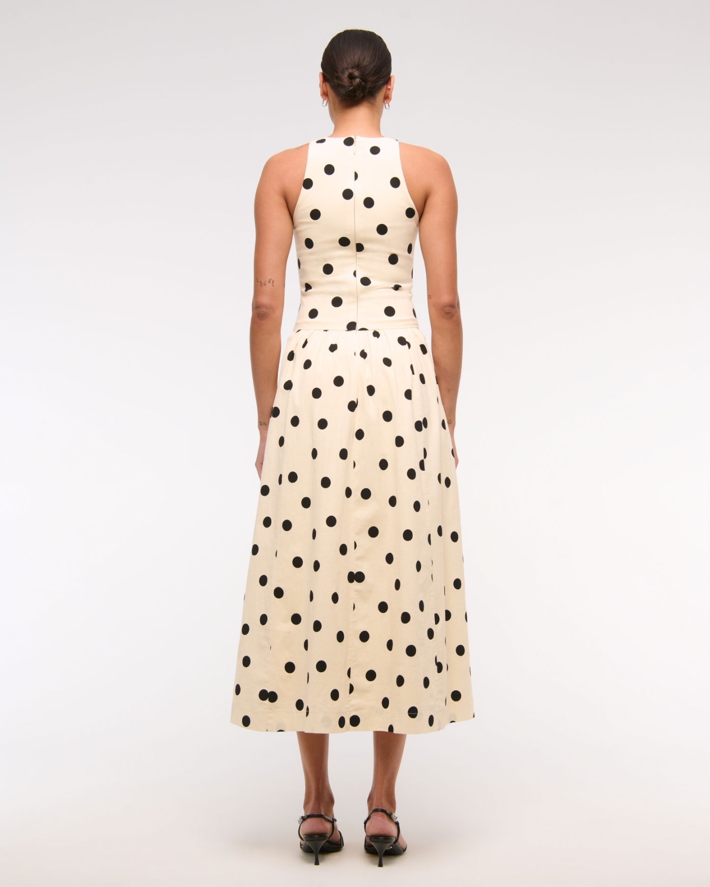 Drop-Waist Midi Dress