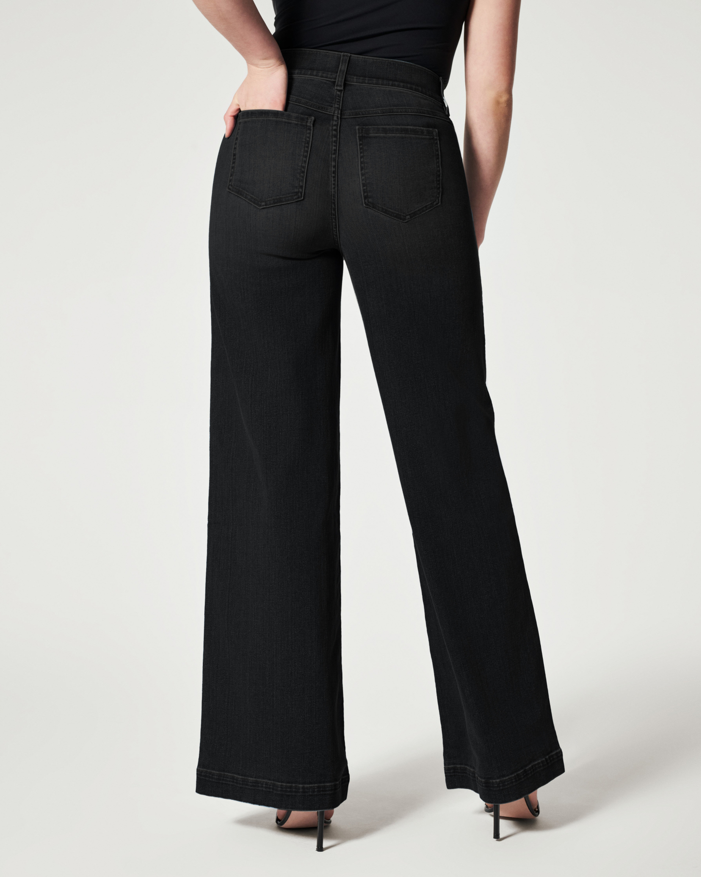 Seamed Front Wide Leg Jeans(Buy 2 Free Shipping)