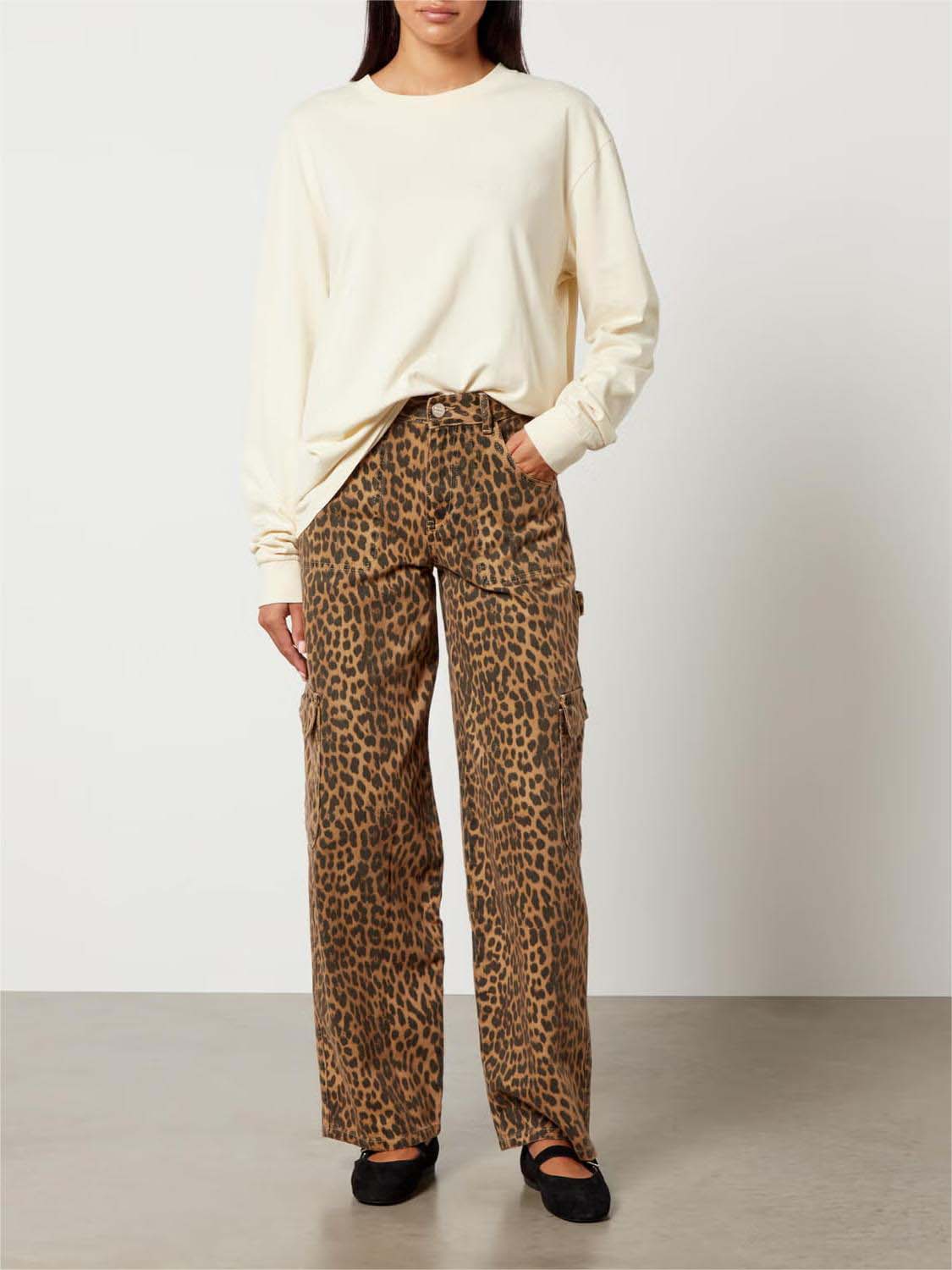 Leopard Print Cargo Jeans(Buy 2 Free Shipping)