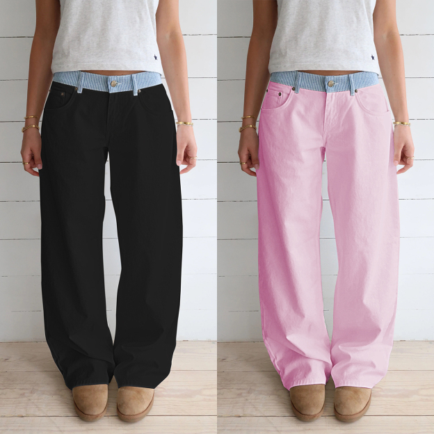 Jodie Adjustable Wide Leg Jeans (Buy 2 Free Shipping)