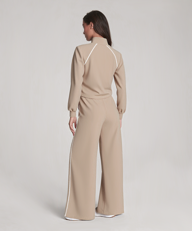 AirEssentials Pique Half Zip Jumpsuit(Buy 2 Free Shipping)