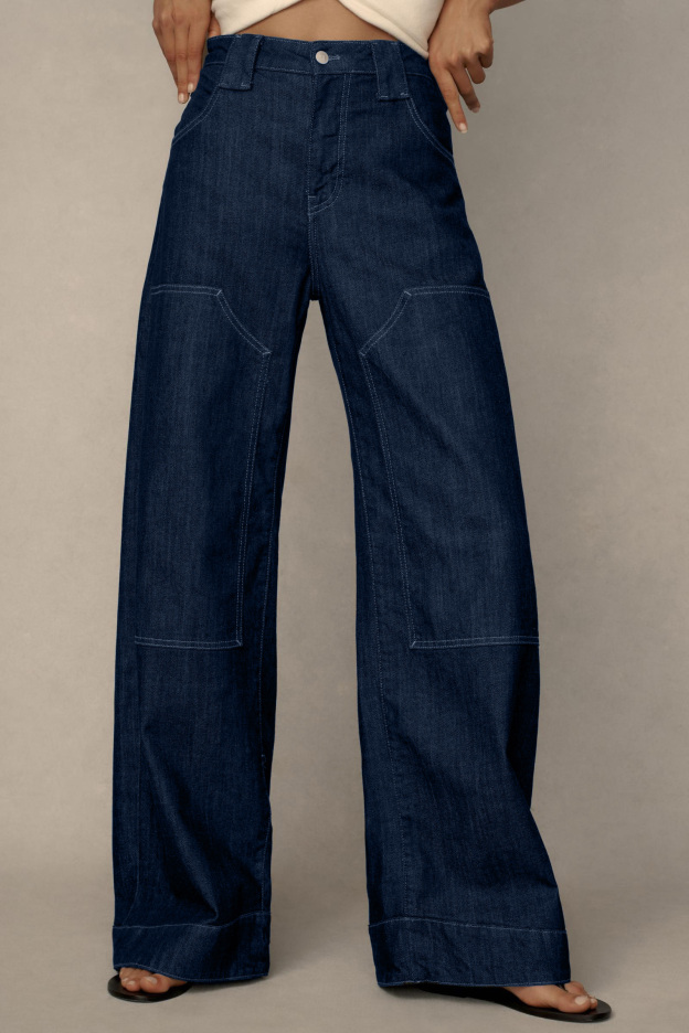Puddle Curve Low-Rise Tapered Jeans(BUY 2 FREE SHIPPING)
