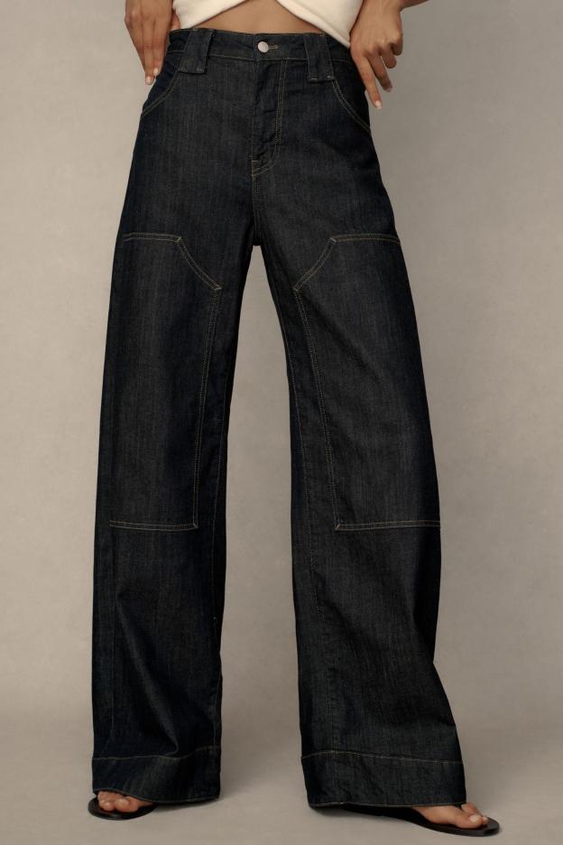 Puddle Curve Low-Rise Tapered Jeans(BUY 2 FREE SHIPPING)