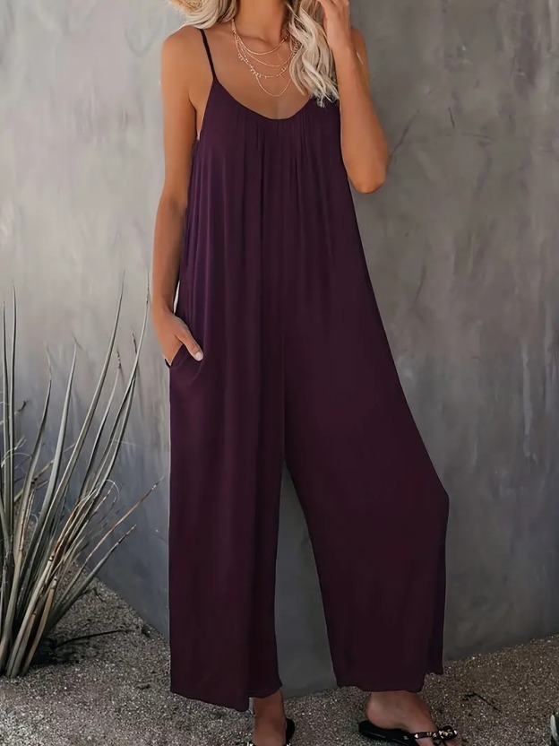 Boho Spaghetti Ruched Jumpsuit, Casual Sleeveless Long Length Wide Leg Jumpsuit, Women's Clothing 55,169 reviews 4.6 All reviews are from verified purchases Item reviews (10,683) Provider reviews (55,169) Top 1% rated in Women's Jumpsuits Small 2 % True