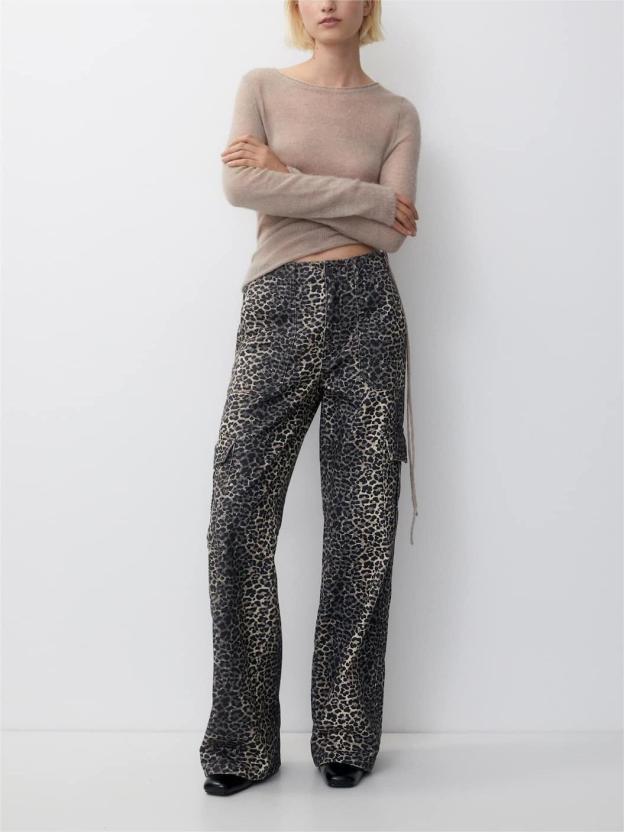 Leopard Print Cargo Jeans(Buy 2 Free Shipping)