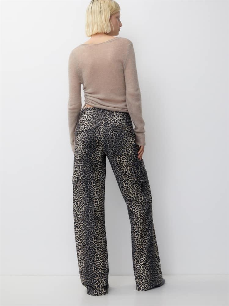 Leopard Print Cargo Jeans(Buy 2 Free Shipping)