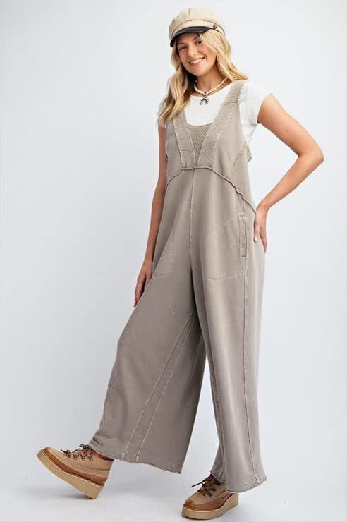 Relaxed Fit Wide Leg Jumpsuit(Buy 2 Free Shipping)