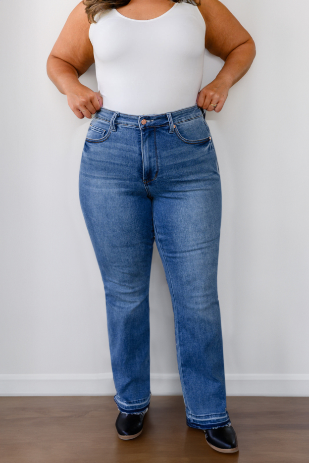 2023 New JUDY High-Rise Tummy Control Bootcut Jeans (Buy 2 Free Shipping)