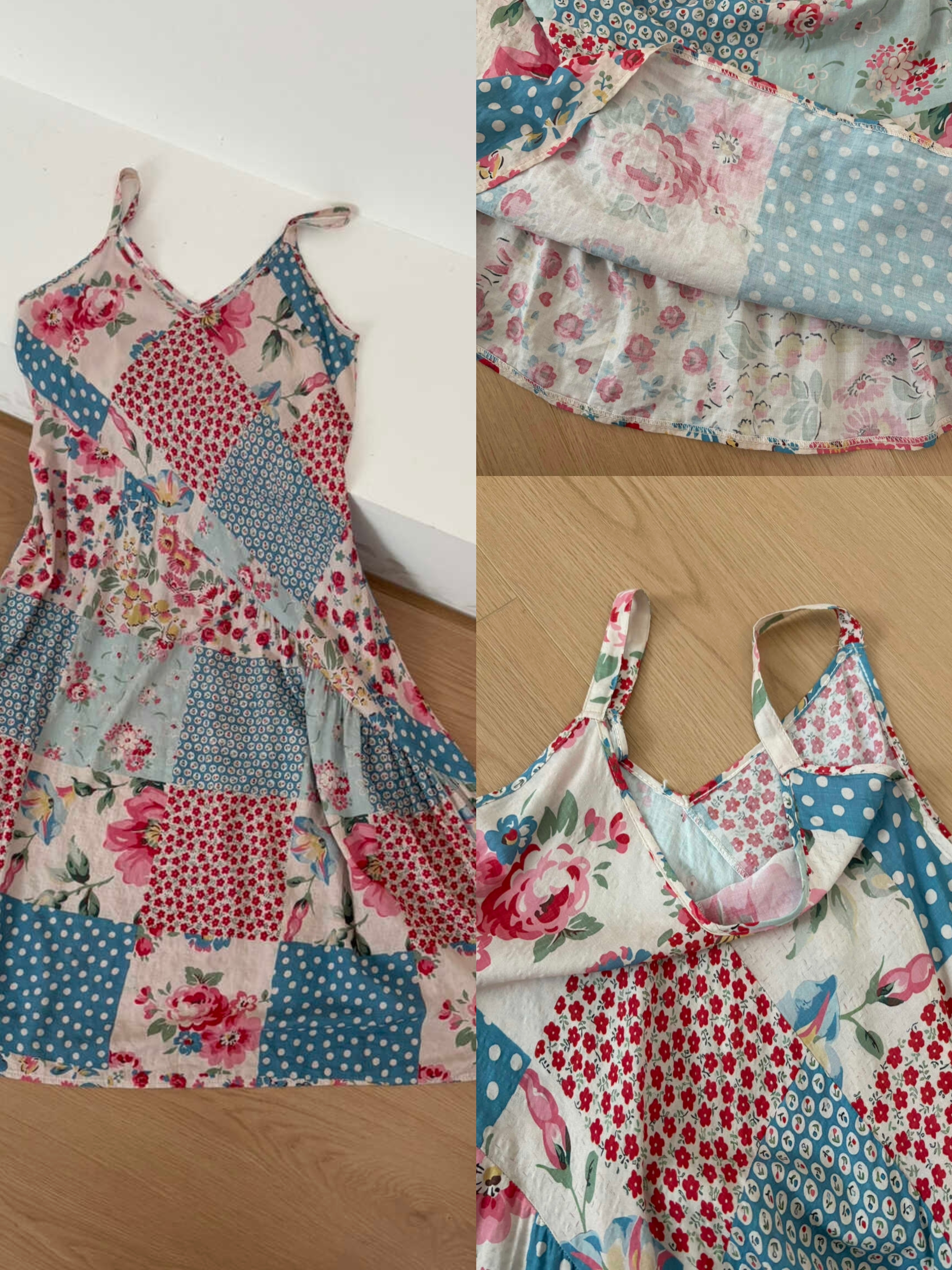 Women's Romantic Color-Block Camisole Dress (Vacation Style)