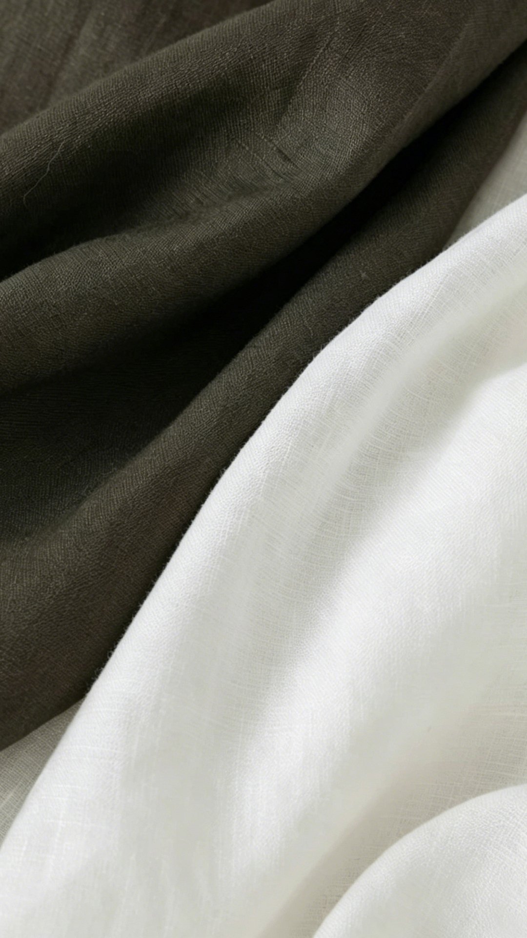 Linen relaxed-fit breathable long sleeve T-shirt set with shorts，casual lounge two-piece set