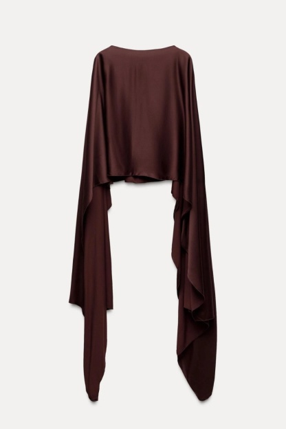 Women's fashionable irregular solid color pullover top