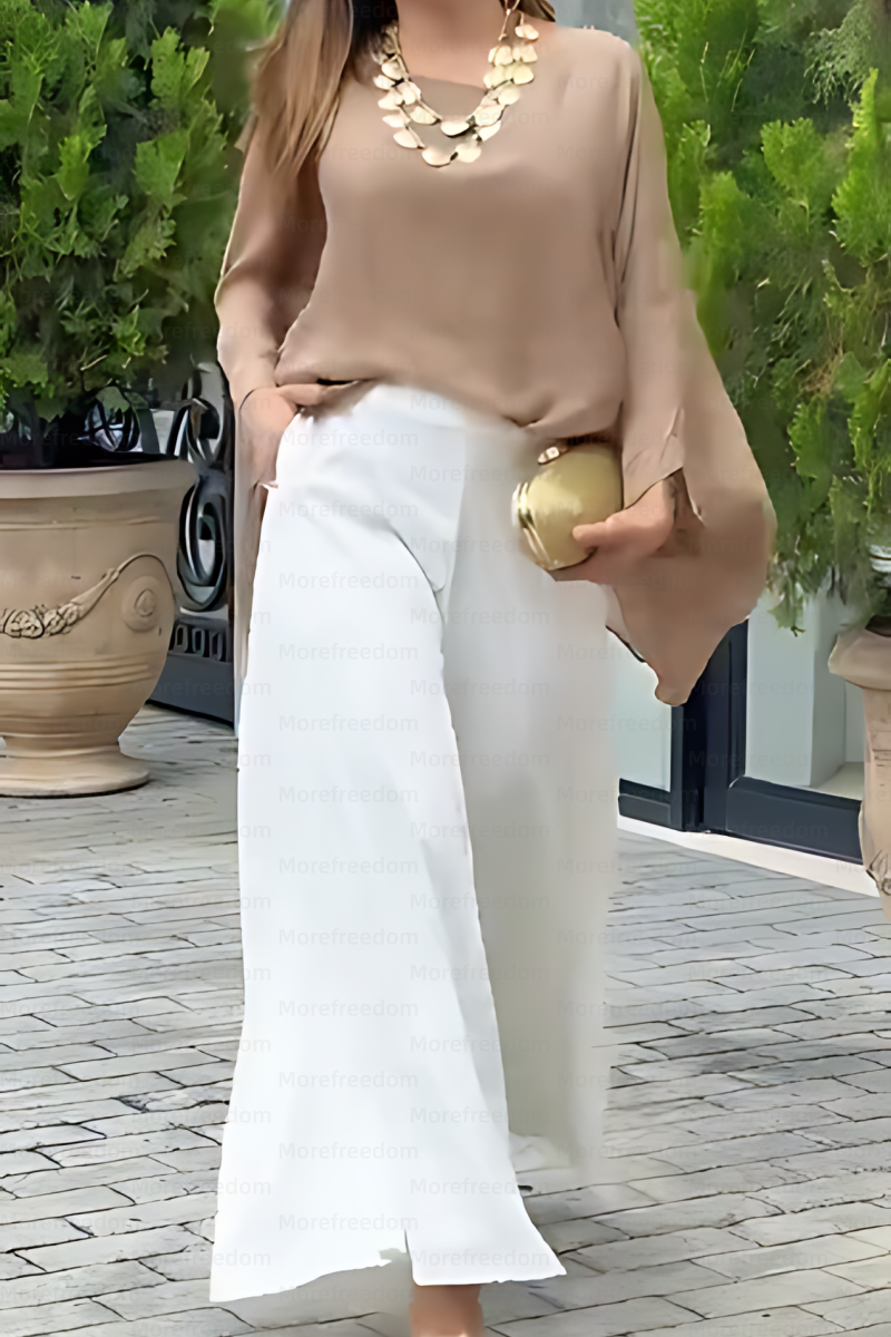 ⏰ LAST DAY SAVE 50%🔥Women's casual solid color loose wide-leg pants