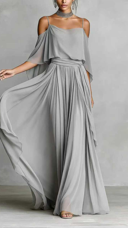 Women's Solid-Color Simple Camisole & Cardigan Two-Piece Set