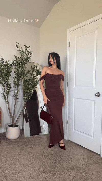 Women's Sexy Off-Shoulder Backless Dress with Boning, Mesh, and Pleats