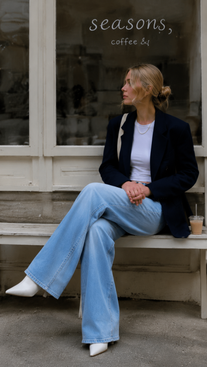 Vintage High Waist Wide Leg Jeans with Heart Print, Distressed Washed Denim, and Relaxed Draped Fit