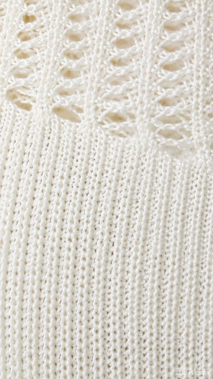 White Crochet Knit Beach Cover Up Dress – Backless Halter Mini Summer Resort Dress
