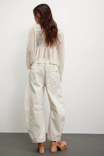 Retro banana-shaped harem jeans for women loose-fitting slimming casual dad-style carrot-leg trousers
