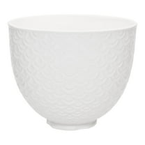 KitchenAid 5 Quart White Mermaid Lace Ceramic Bowl, KSM2CB5TWM
