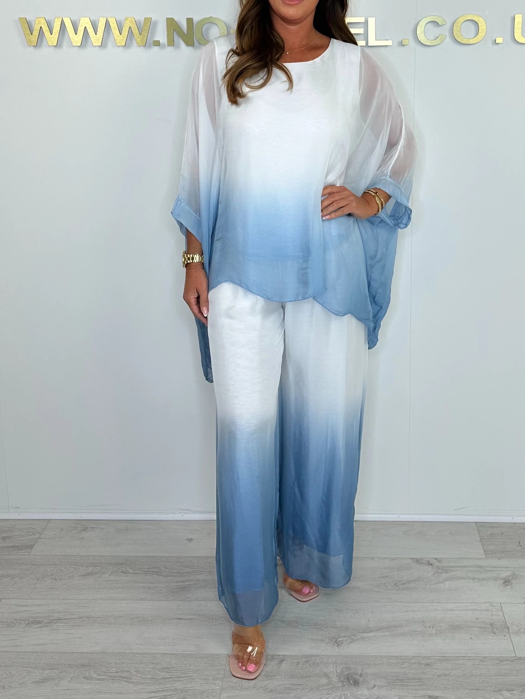 Silk Mix Dip Dye Floaty Two Piece Set (Buy 2 Free Shipping)